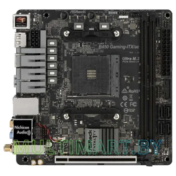 Материнская плата ASRock Fatal1ty B450 Gaming-ITX/ac
